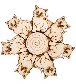 Народные промыслы ДР- 49/10 Подставка под горячее 110х10мм