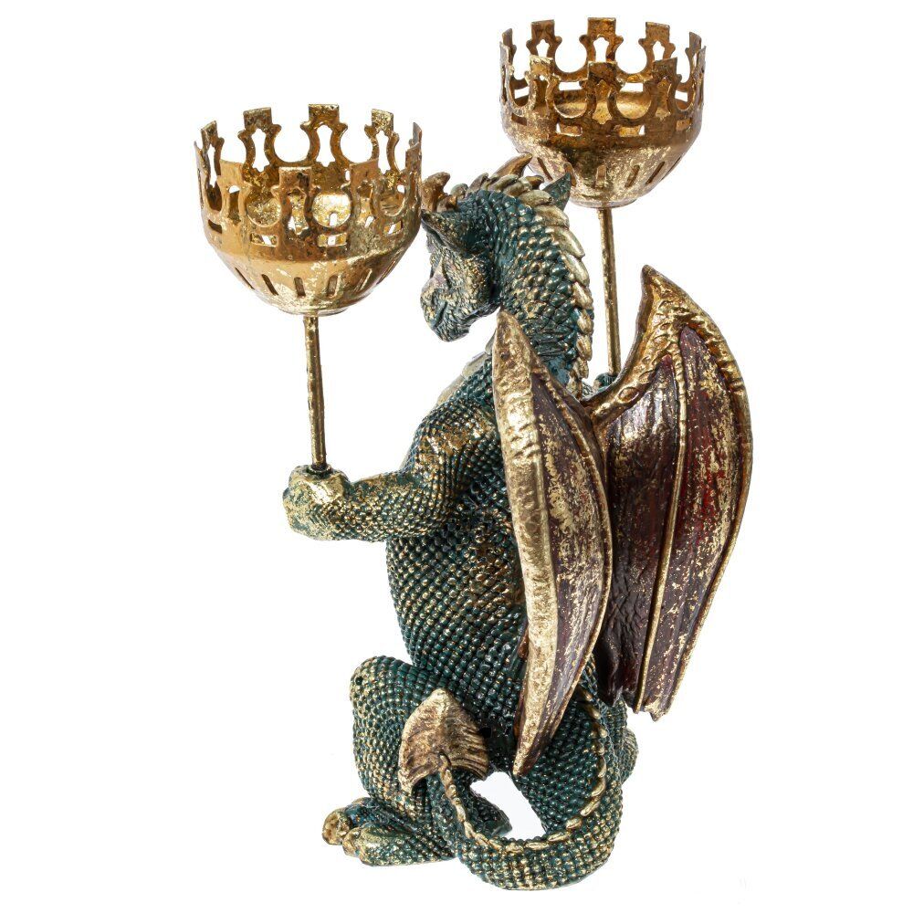 GAEM Подсвечник "Дракон", D 6 см, L14 W10 H22 см