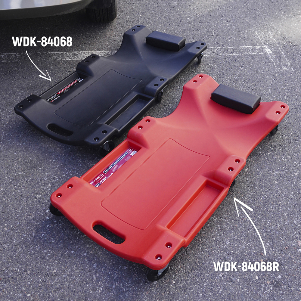 WDK-84068  Лежак ремонтный, подкатной. Пластиковый. Размеры 1010х475х130 мм, 5 кг