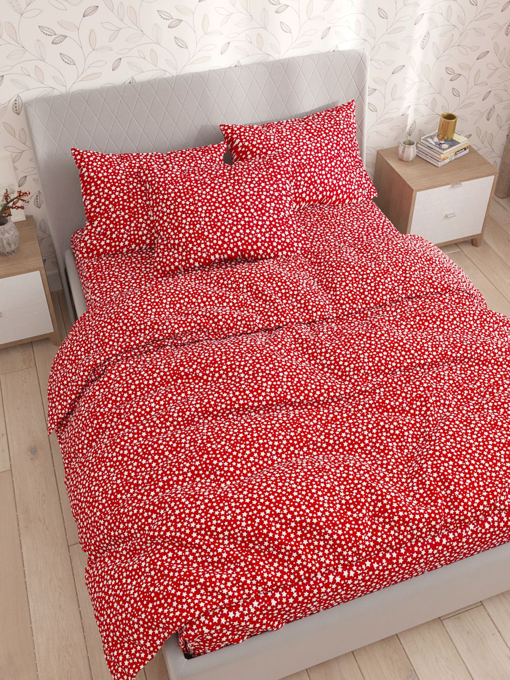 Пододеяльник Сказка "Фейерверк звезд" 1,5-сп 145х215 см, перкаль