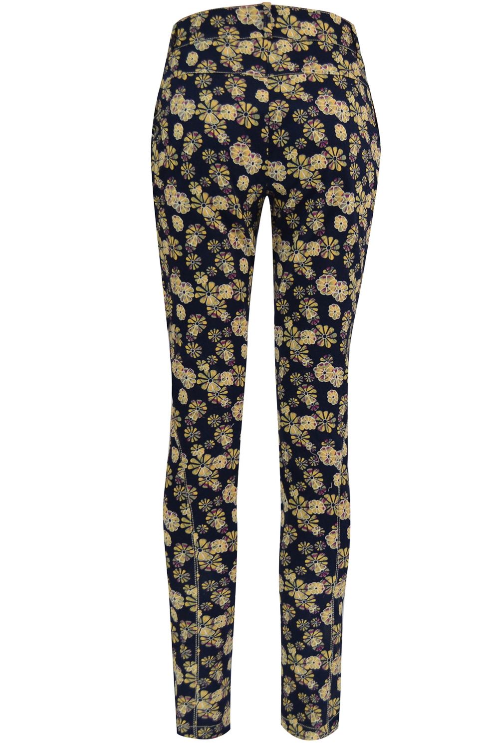 Брюки женские 887Аа, оранж.цветок #429ОрЦ02887Аа