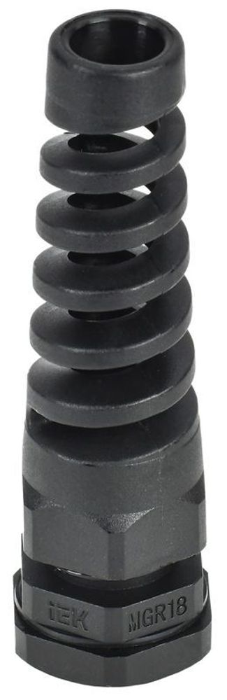 Сальник MGR18 d5-10мм IP68 с гибким отводом черн. IEK YSA23-08-18-68-K02
