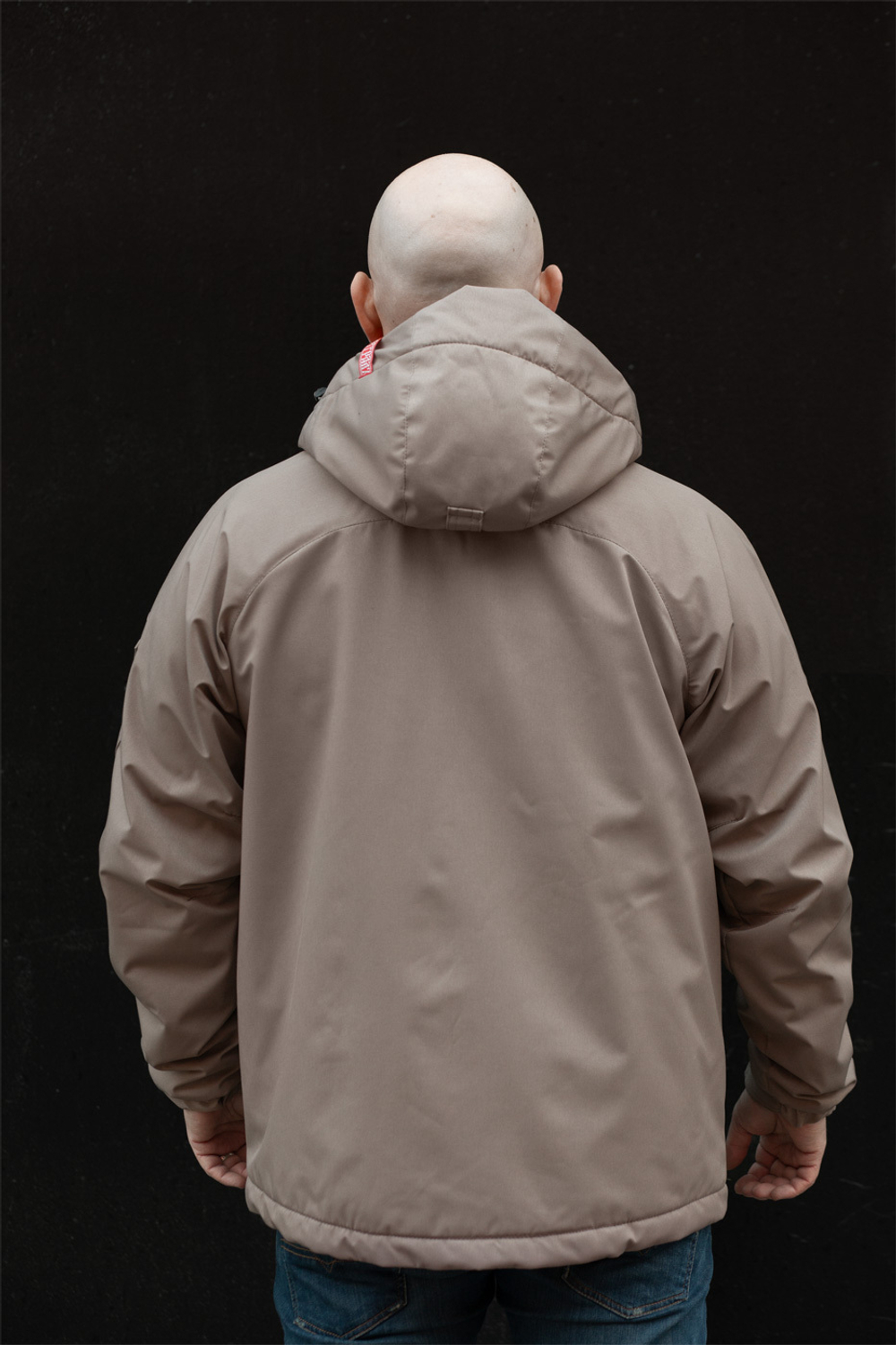 Куртка демисезонная Варгградъ на флисе мужская тёмно-бежевая