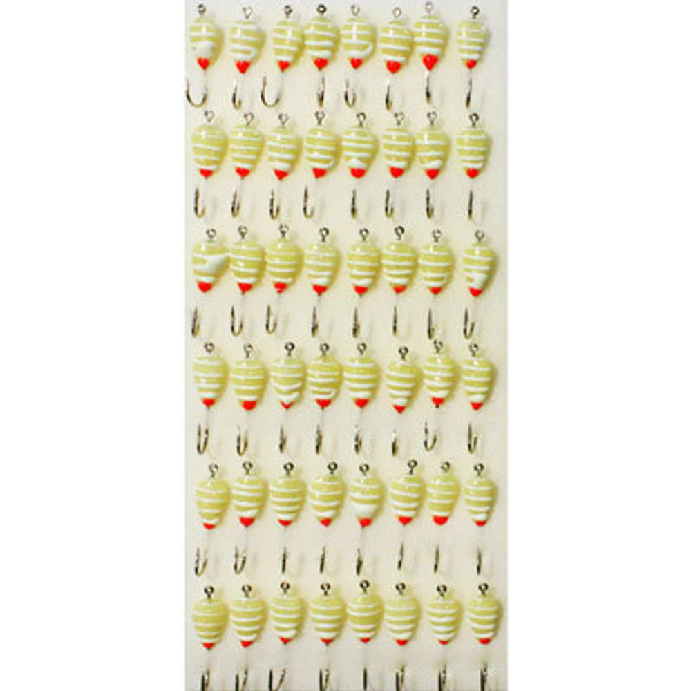 Мормышка фосфорная №11, крючок №10 (100 шт на плойке)