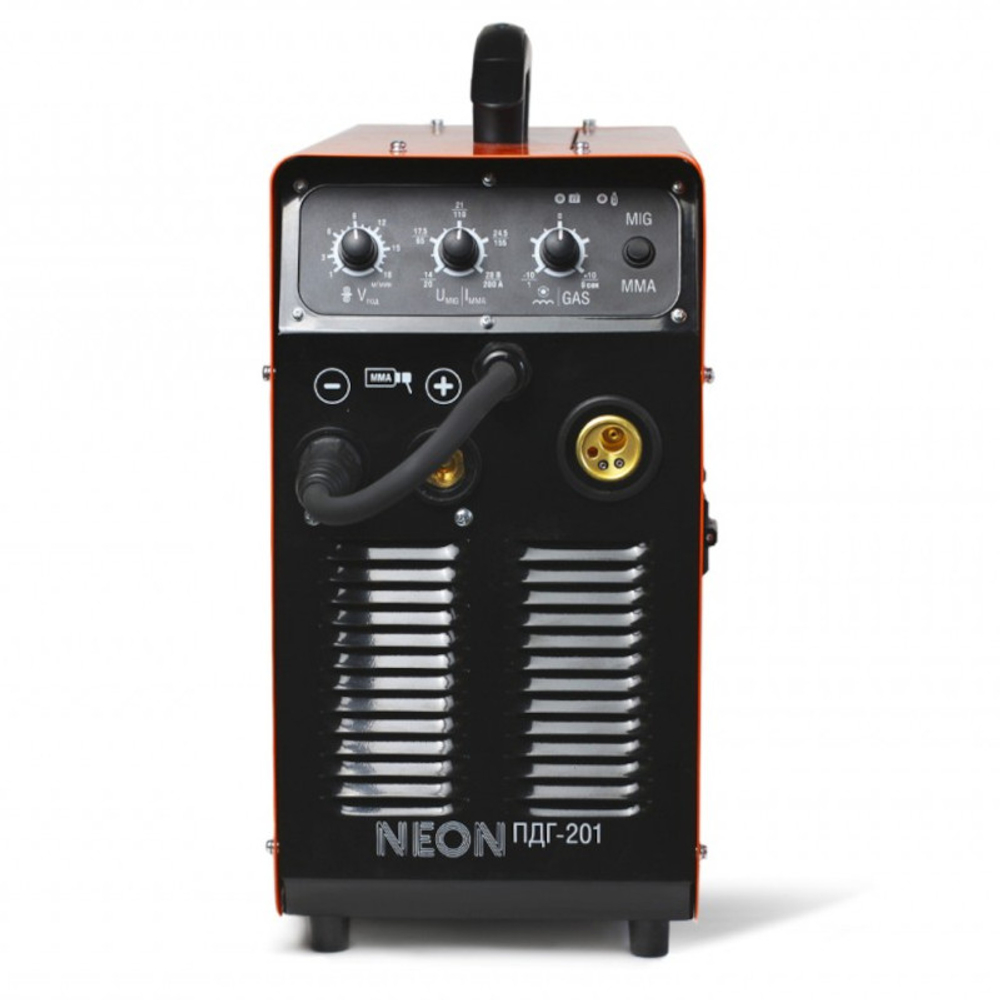 Аппарат сварочный инверторный NEON ВД-201 ПДГ полуавтомат