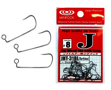 Крючки одинарные Vanfook JHT-31BL, #8