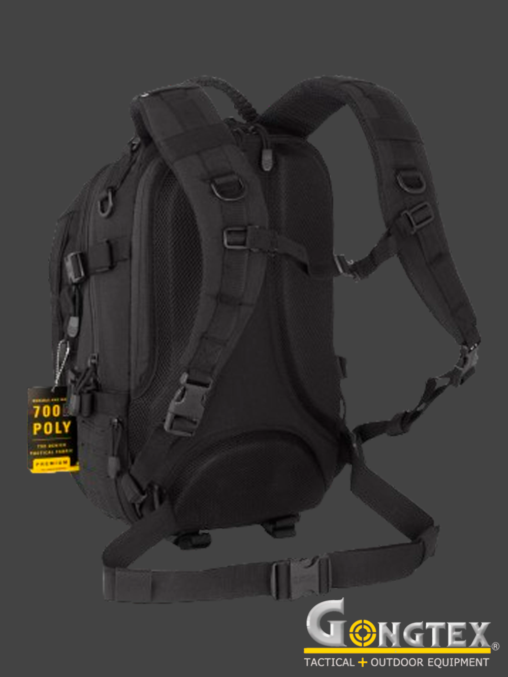 Рюкзак тактический Gongtex Mission Pack, 20 л (GB0424). Чёрный