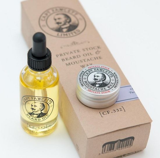 Подарочный набор Captain Fawcett's Private Stock Beard Oil & Moustache Wax
