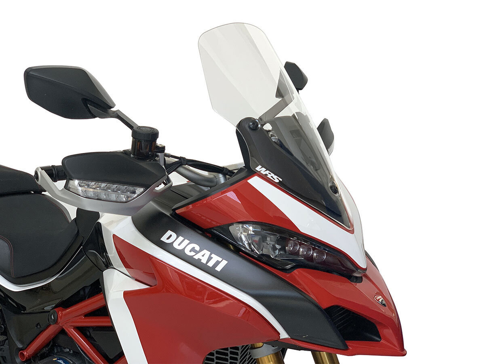WRS Среднее ветровое стекло Ducati Multistrada 1200 / 1260 / 950 / V2 прозрачное DU008T