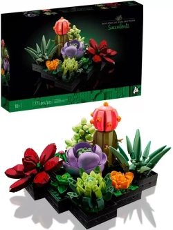 Конструктор Цветы Суккуленты 771 деталь 88039/подарок