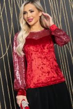 Блуза Жизель (красная) Б11859 LT Collection