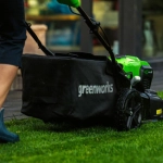 Газонокосилка аккумуляторная Greenworks GD40LM46SP 40В (1 x 4 Ач, ЗУ) нож 46 см, 2506807UB