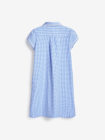 Платье школьное для девочки Next 776-822, Голубой, Белый