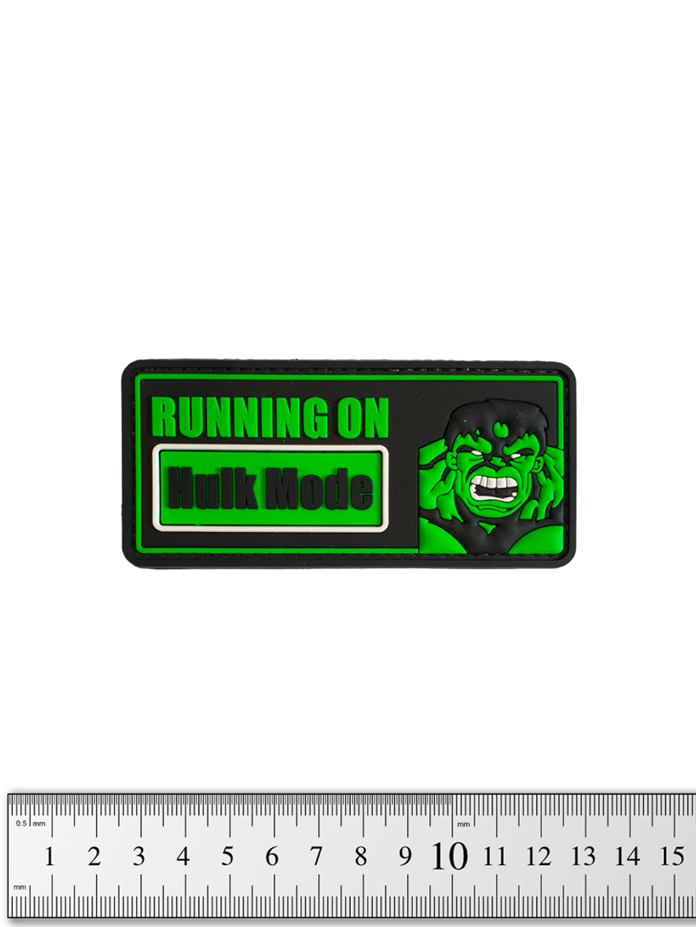 Шеврон Running On Hulk Mode PVC