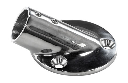 Основание стойки леера 1"(25,4 мм), 30 град, круглое