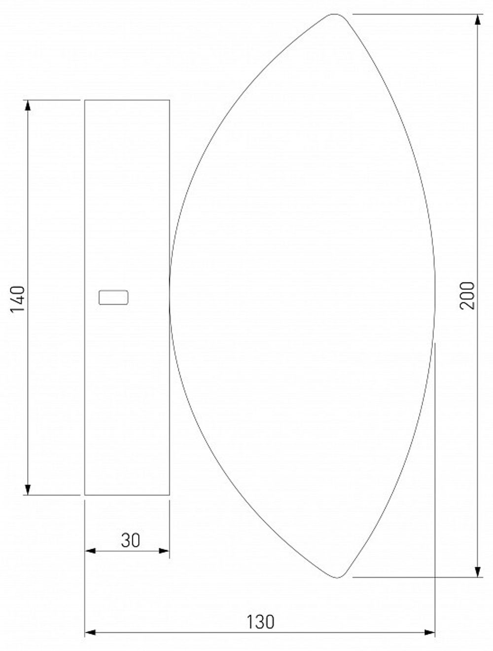 Накладной светильник Eurosvet Ripple 50389/1 LED латунь