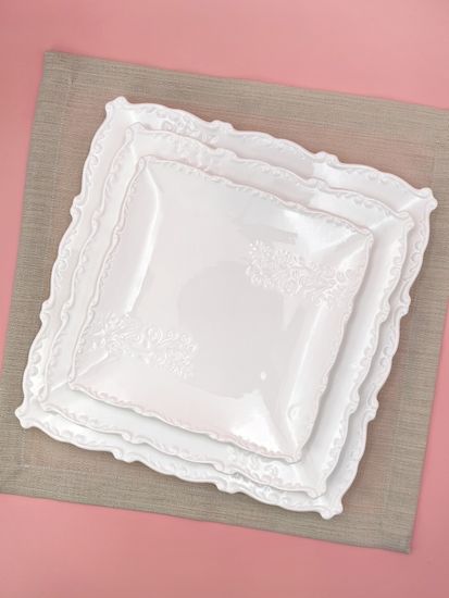 Блюдо квадратное 30 см. набор 3 шт. "Орнамент"