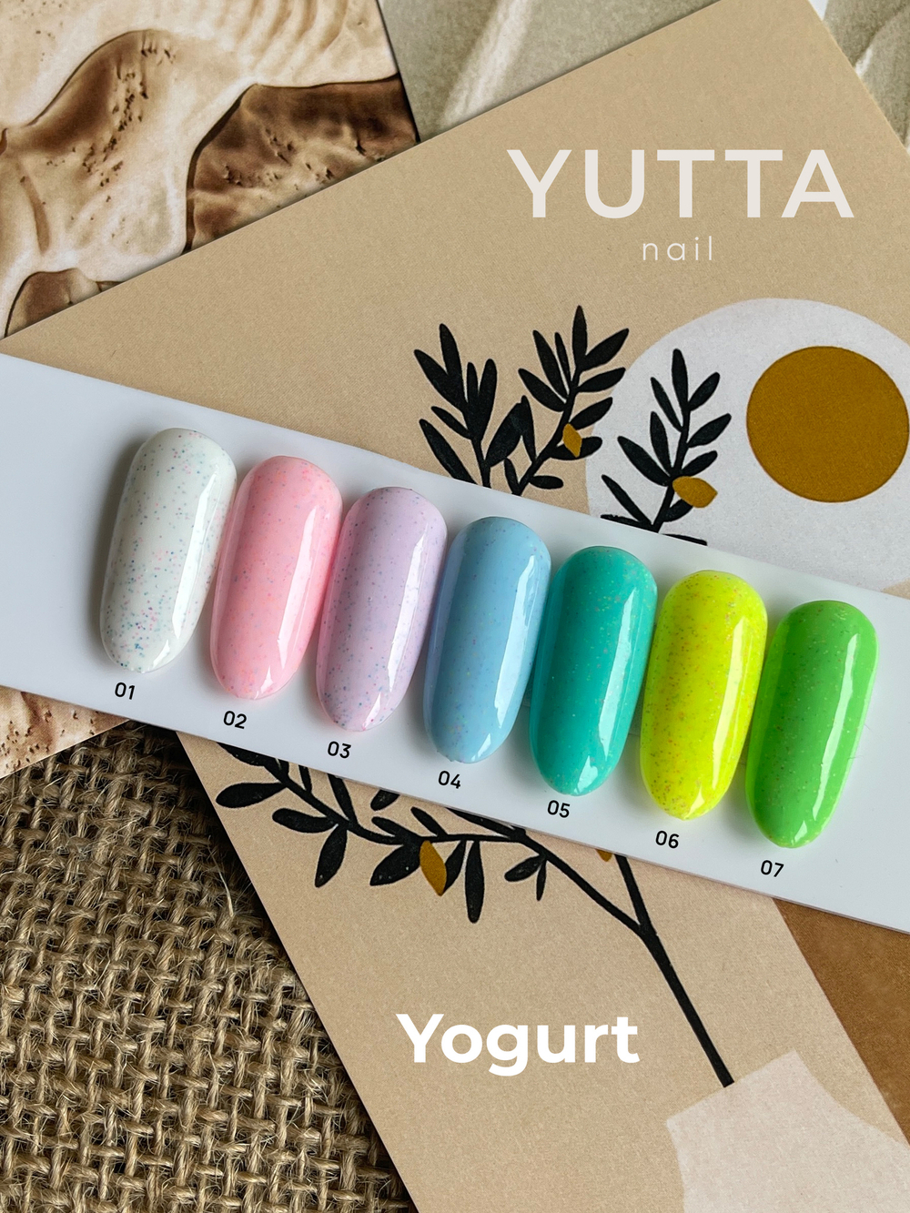 Yutta, гель-лак, Yogurt 01, 8g