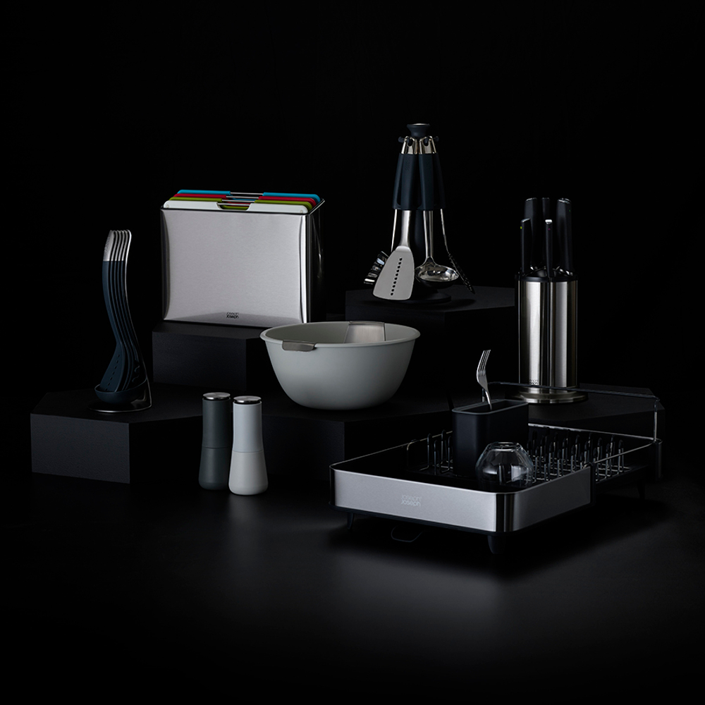 Сушилка для посуды раздвижная extend steel, серая