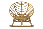 Кресло -качалка на полозьях Папасан Харли D110 арт.CV-20H 3 уп(1 уп корзина медовый, 1 уп полозья, 1 уп подушка)