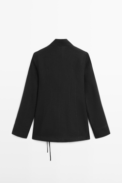 Massimo Dutti Рубашка-кимоно, черный