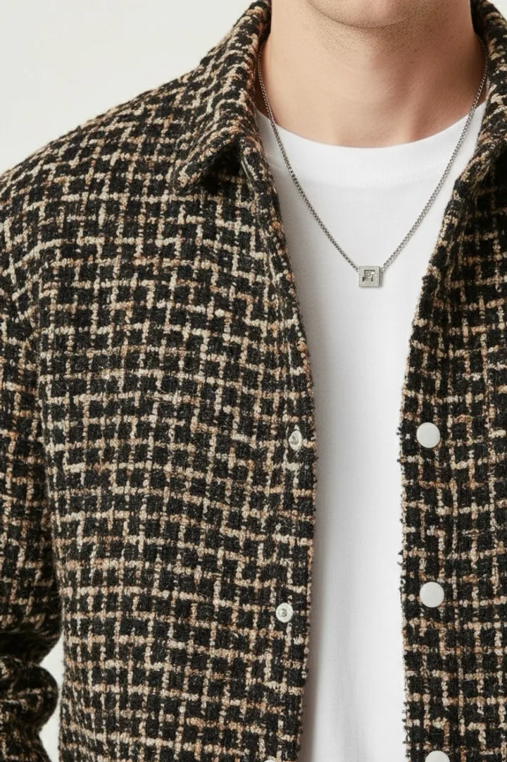 Мужская плотная рубашка «NIKSON»