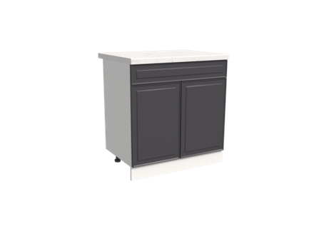 Кухня Модуль ШН1Я 800 Графит / Графит