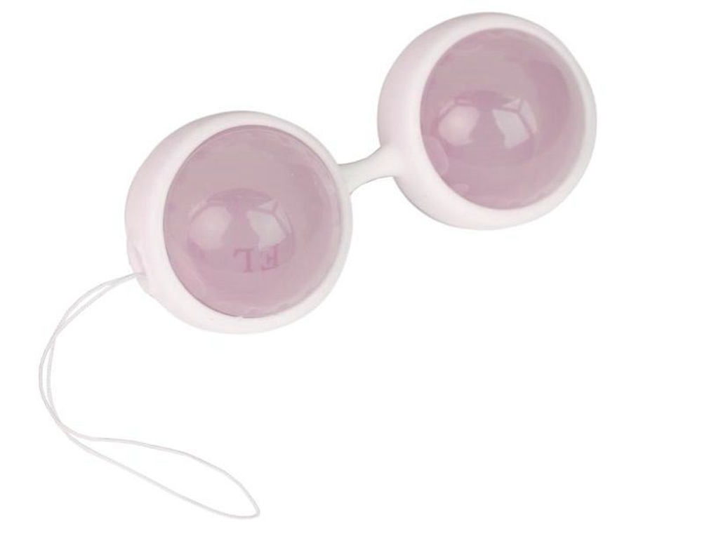 Розовые вагинальные шарики со смещённым центром тяжести (Цвет: розовый)