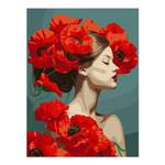 Картина по номерам 20*28,5см "Прекрасные маки" (Lori)