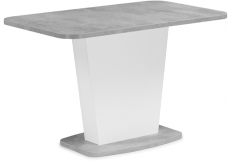 Стол деревянный Woodville Комфорт цемент светлый, белый
