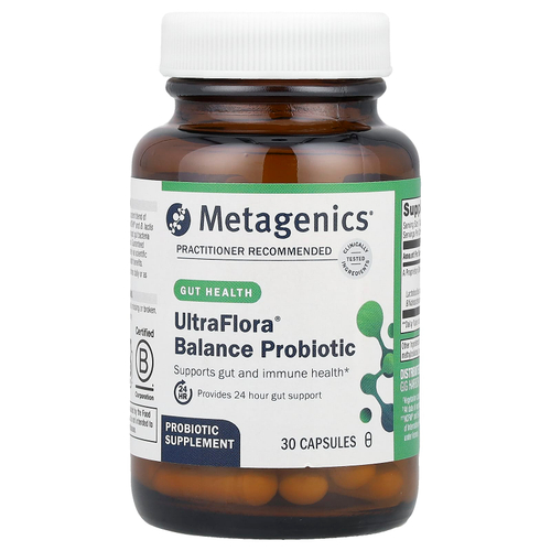 Metagenics, UltraFlora® Balance Probiotic, 55 мг (15 млрд КОЕ), 30 капсул