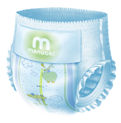 Подгузники-трусики Manuoki XL 12+кг 38 шт