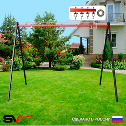 Уличные качели Sv Sport УК160П2 (3.0м/Подвесы на подш 2к)