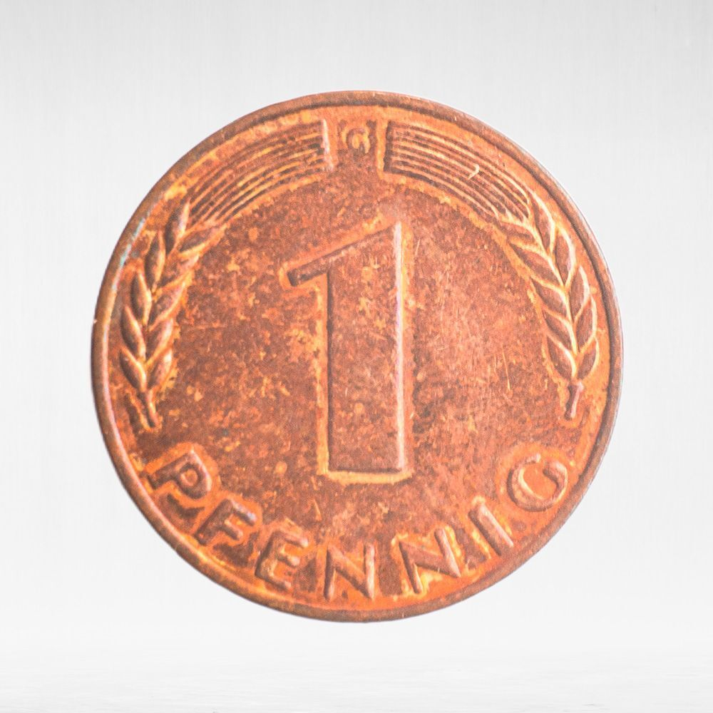 Germany, 1 Pfennig, 1968, (Karlsruhe Mint - "G"), VF