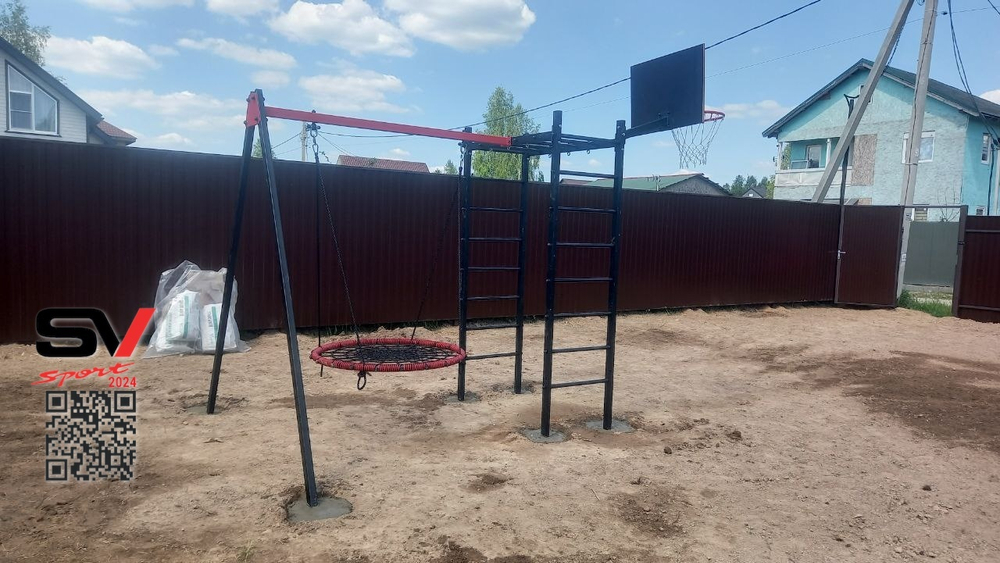 Монтаж уличного спортивно-игрового комплекса Sv Sport