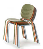 Стул металлический Scab Design Si-Si Barcode, лен