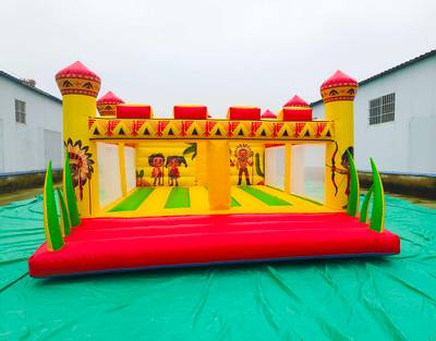 Надувной коммерческий батут "Индейцы", 6*5*2,5 м