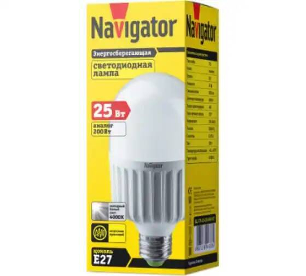 Лампа светодиодная Navigator NLL-T75-25-230-840-E27