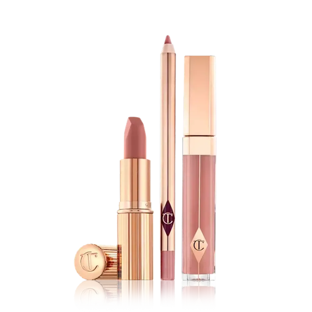CHARLOTTE TILBURY Набор трио для губ Pillow Talk