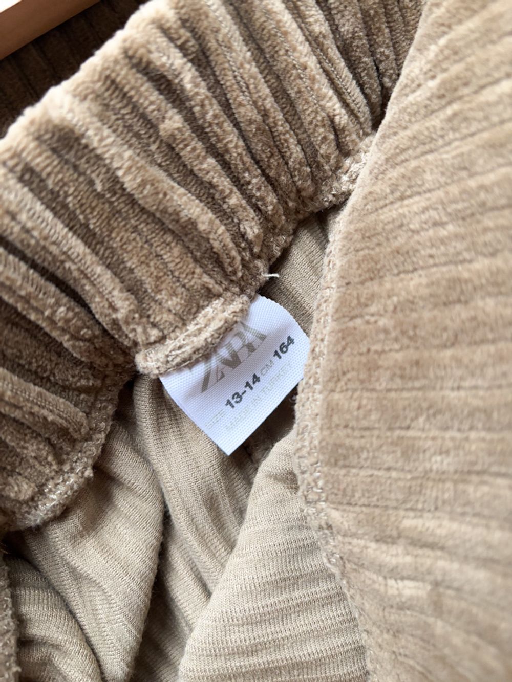 Вельветовые брюки Zara, 164