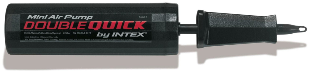 Насос ручной Intex 69613 Hi-Output 29 см / Механический поршневой насос Интекс для надувных матрасов, кругов и лодок