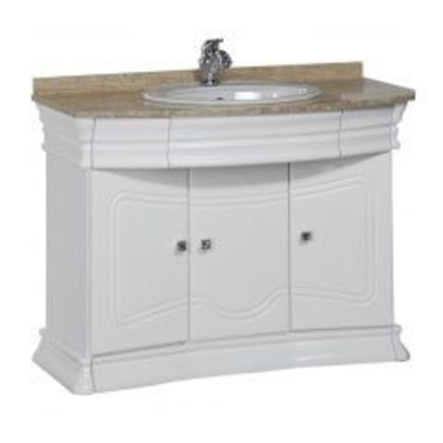 Тумба с раковиной Aquanet Греция 110 белый (травертино) с раковиной