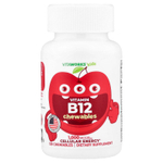 VitaWorks, витамин B12 для детей, с вишневым вкусом, 120 жевательных таблеток (500 мкг в 1 жевательной таблетке)