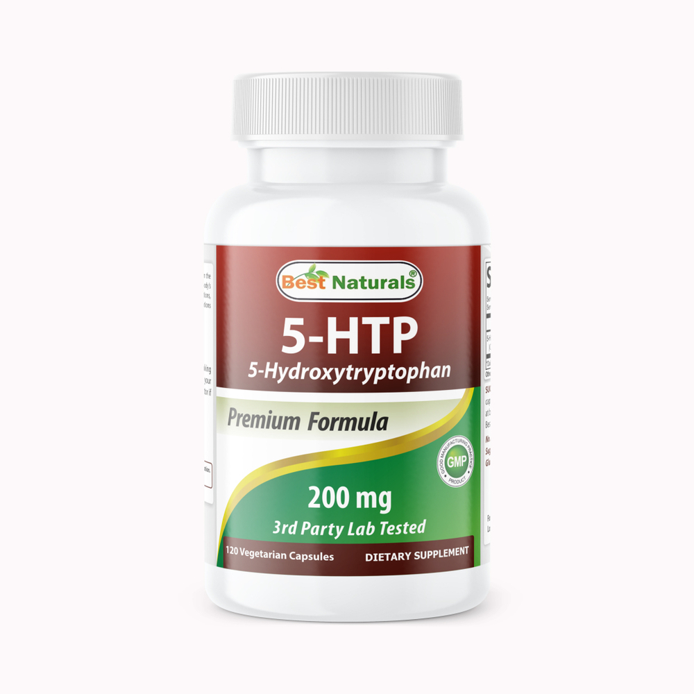 Best Naturals 5-HTP, 200 мг, 120 капсул