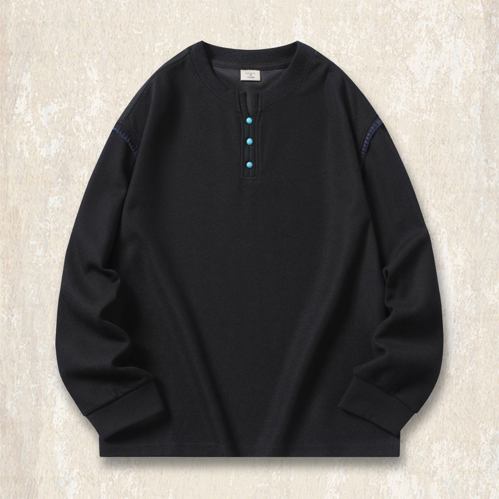 Толстовка с воротником в американском стиле ретро, мужская весенне-осенняя новая модная мужская футболка с длинными рукавами, свободный повседневный топ