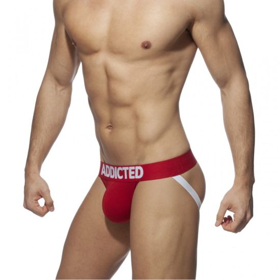 Мужские трусы джоки красные Addicted AD4011-8