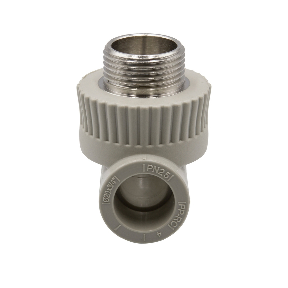 Уголок комб. нар 20х3/4'' EVER® plast   СЕРЫЙ (Россия)