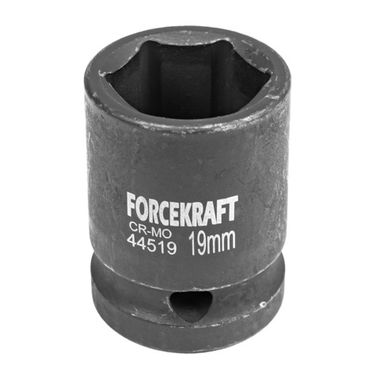 Головка ударная 19мм (6гр.),1/2'' FORCEKRAFT FK-44519