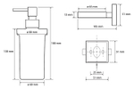 Настенный дозатор для жидкого мыла (стекло) beta 132109017