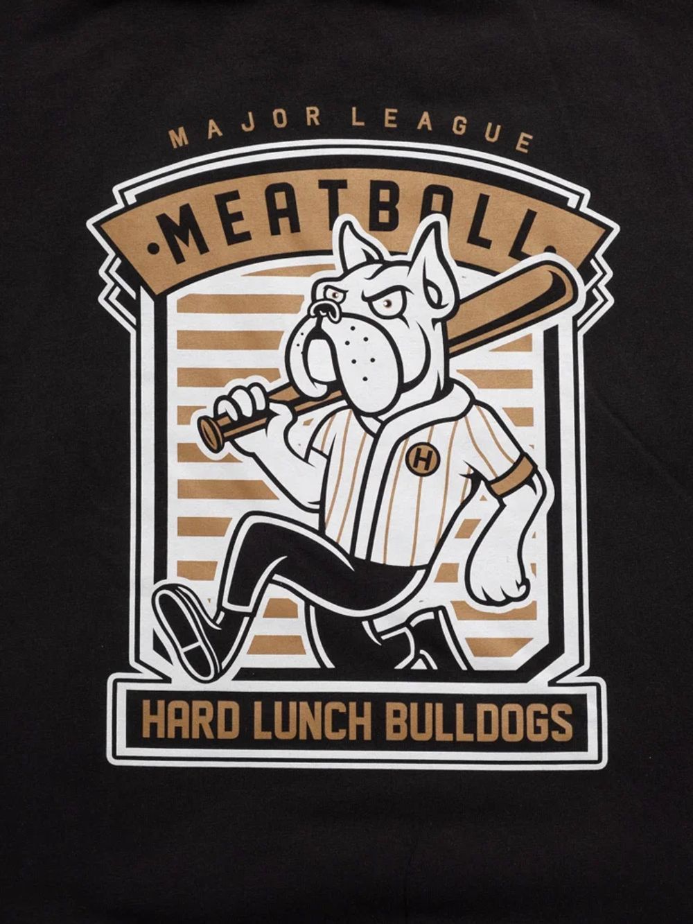 Футболка Hardlunch оверсайз Meatball черная
